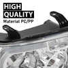 G-PLUS LED Headlights Halogen Headlamps Compatible with Toyota Tundra 2007-2013,Fit Toyota Sequoia 2008-2017 Clear Lens Chrome Housing Amber Reflector,faros delanteros