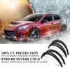 G-PLUS 4Pcs Universal Fender Flares, Durable Polyurethane Extra Wide Auto Car Body Kit NOT Fit Pickup, NOT Fit Corolla/Mercury Mentego, Wheel Protector (Front 23.4"*9.6" & Rear 25.2"*10.8")