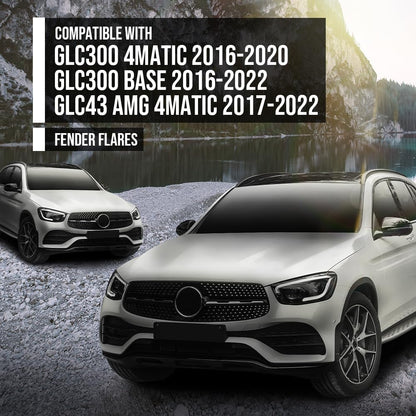G-PLUS Fender Trim Front Left Side Compatible with Benz GLC300 4Matic 2016-2020 / GLC300 Base 2016-2022 / GLC43 AMG 4Matic 2017-2022 2538850522, MB1290101 Black
