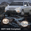 G-PLUS Pair Bumper Fog Lights Compatible with Honda CR-V models only 2005-2006 Driver & Passenger Side Fog Lamps Assemblies Clear Bumper Driving Fog Lights HO2591104