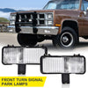 G-PLUS Front Turn Signal Light Assembly Compatible with Chevy Suburban 1981-1982 Fit Chevy Blazer PU Fit GMC Jimmy Suburban PU Driver Left Passenger Right Side Clear Lens