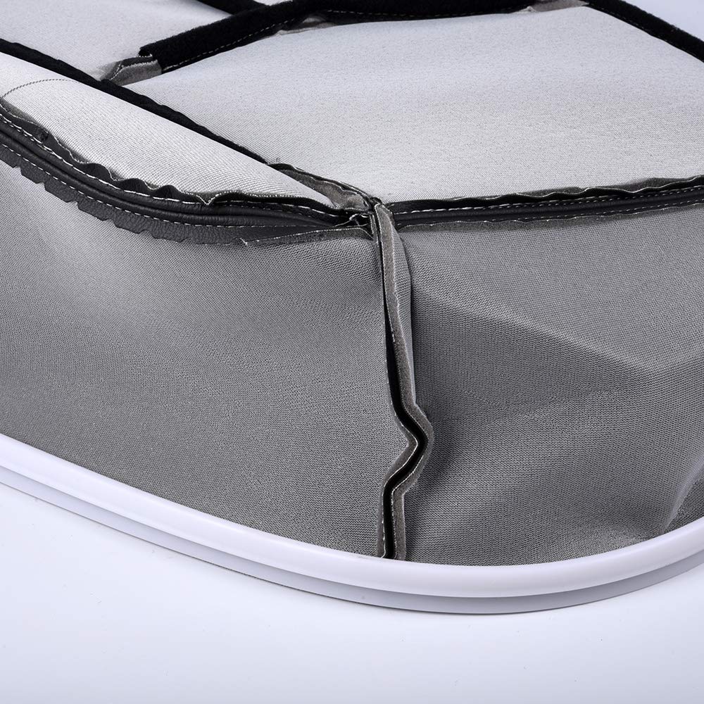 G-PLUS Replacement for Chevy Silverado 1500HD 2500HD 2003-2006/2007 Classic Leather Seat Cover Replacment Left Driver Side Bottom Dark Gray