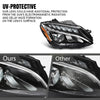 G-PLUS LED Headlight Right Side Compatible with Benz C-Class C300 W205 2015 2016 2017 2018 205906780364, MB2503227 Black