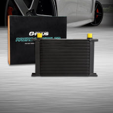 G-PLUS Oil Cooler 25 Row for Universal AN10 Aluminum Racing Black
