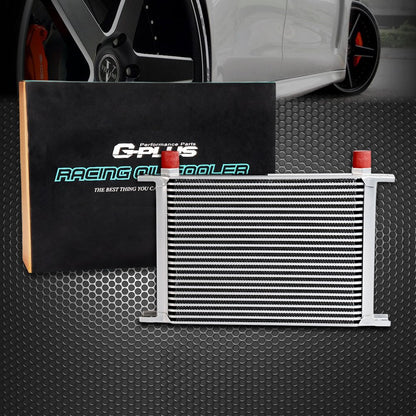 G-PLUS 25 Row AN10-10AN Universal Aluminum Transmission Racing Engine Oil cooler Silver