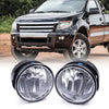 Bumper Fog Lights Compatible For Ford Expedition 2007-2014 & Ranger 2008-2011 Driving Lamps Replacement Assembly with H10 12V 42W Bulbs-1 Pair (Clear lens)