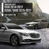 G-PLUS Front Center Bumper Trim Compatible with Benz S450 Base 3.0L 2018-2020 Fit Benz S550e Base 3.0L 2015-2017 2228852221, MB1037109 Silver