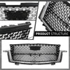 G-PLUS Bumper Grille Front Compatible with Cadillac Escalade 2021-2023 84699839 Chrome Black Plastic