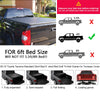 G-PLUS T3 Tri-Fold Soft Truck Tonneau Cover Replacement for 2005-2015 Toyota Tacoma Pickup | Double Cab 6Ft Short Bed | for Only Fleetside/Styleside Bed Models