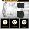 TPE Floor Mats Cargo Liners 2PCS, Compatible with Dodge Ram 1500 1994-2001/ Ram 2500 3500 1994-2002, 1st Row, Floor Liner All Weather Full Cover Protection