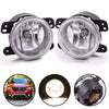 Compatible For Dodge Charger/Journey |Compatible for Jeep Grand Cherokee/Compatible for Cherokee Clear Lens Driving Fog Lamp Fog Light Assembly Driver Left/Passenger Right Side CH2594103 5182026AA