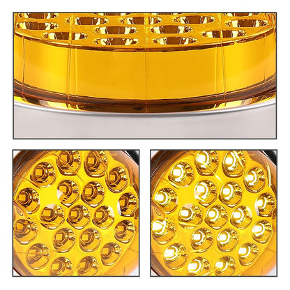 G-PLUS Yellow Lens Warm White LED Watermelon Marker Turn Signal Light w/Base universal