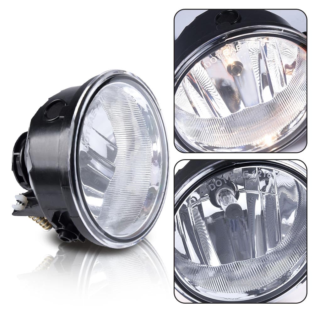 G-PLUS Front Bumper Fog Lights Lamp Compatible with Ford F150 2006-2010 / Compatible with Lincoln Mark LT Pickup Truck 2006-2008 w/Bulbs AL3Z15201A luces de neblina