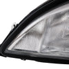 G-PLUS Headlights Assembly, Compatible with 1996-2004 Freghtliner Columbia Left Bumper Headlamps, Clear Lens Chrome Housing Amber Reflector,faros delanteros