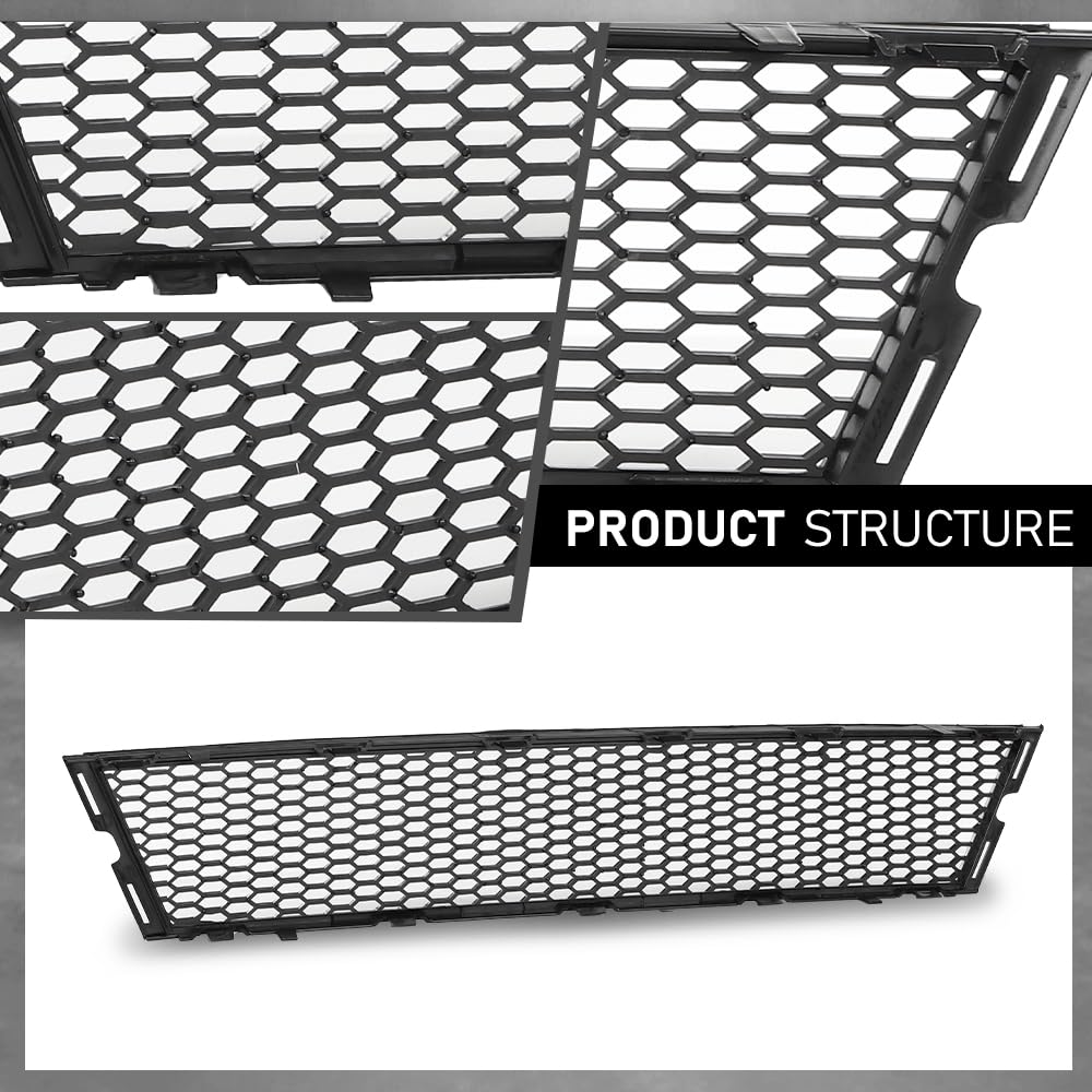 G-PLUS Front Center Bumper Grille, Compatible with BMW 740e M760i M760Li 2017-2019, Fit BMW 740i 750i 750Li 2016-2019, 51118092154, BM1036166