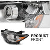 G-PLUS Projector Headlight Assembly,Fit Mazda CX-5 4-Door Sport Utility 2013-2016,Not Fit Factory HID/Xenon,Headlamps,faros delanteros Clear Lens Chrome Houisng Amber Reflector Left Driver