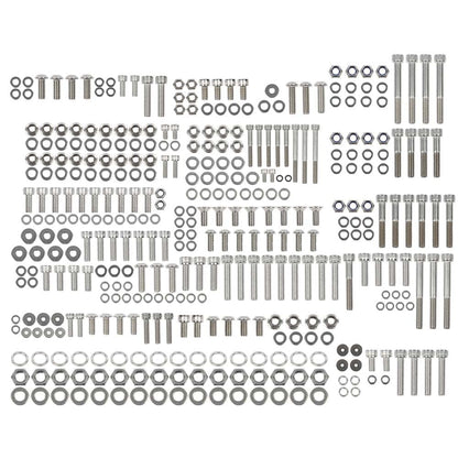 G-PLUS ATV Bolt Screw Kit Set 378 Piece Compatible with Yamaha Banshee 350 YFZ350 1987-2006 Polished Stainless Silver Color Iron
