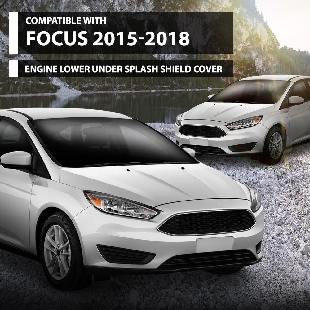 G-PLUS Lower Under Cover Engine Splash Shield, Compatible with Ford Focus 2015-2018, FO1228150, F1EZ17808A