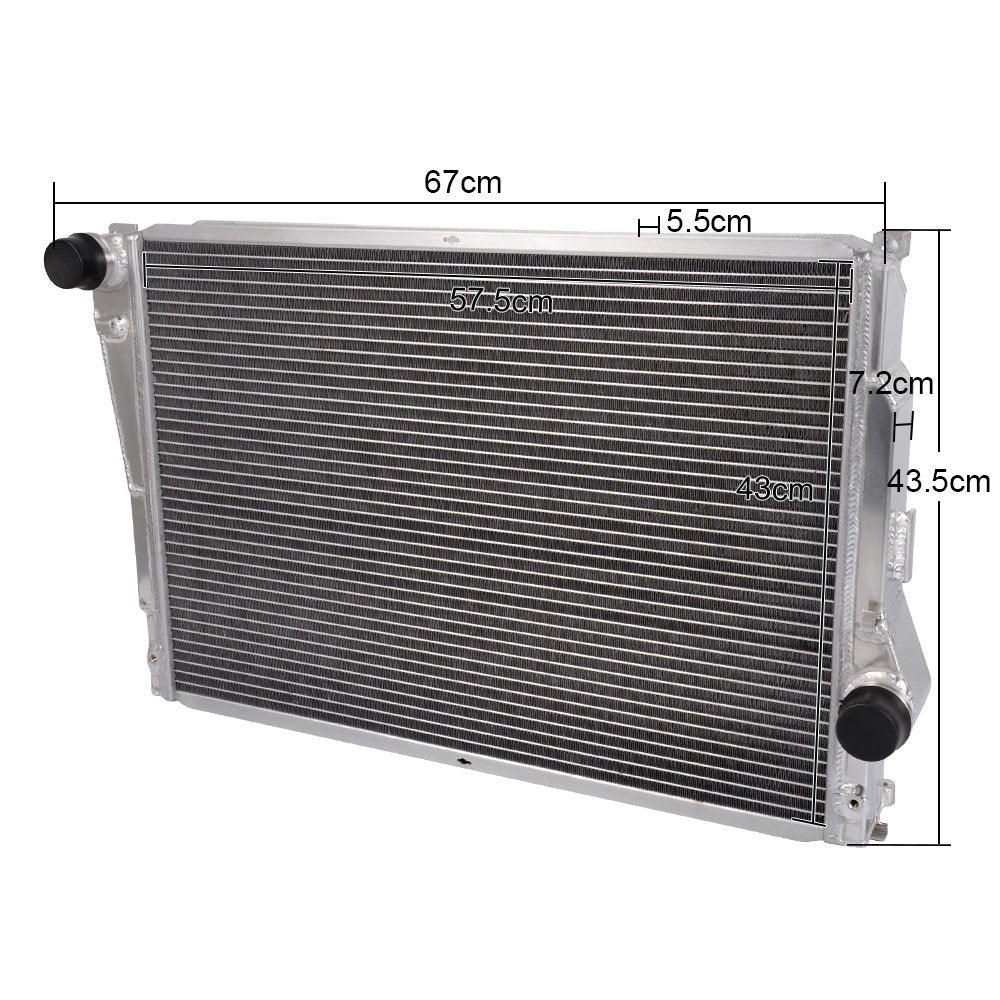 Aluminum Racing Performance Radiator Replacement For BMW E46 3 Series 323i 325i 328i 330i 2.5L-3.0L 1999-2006 MT