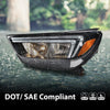 G-PLUS LED DRL Headlight Compatible with Buick Encore 2017-2022 Headlamp w/Bulbs Clear Lens Black Housing Amber Reflector Left Driver Bumper Headlamps,faros delanteros