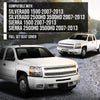 G-PLUS Seat Cover Compatible with Chevy Silverado/GMC Sierra 1500 2500HD 3500HD 2007 2008 2009 2010 2011 2012 2013 Black