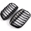 Black Front Bumper Kidney Grille Hood Grill Compatible for BMW F48 F49 X1 2016-2017