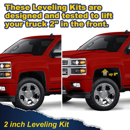 G-PLUS 2" Leveling Suspension Lift Kits Parts Compatible With 2019-2021Chevy/GMC 1500 2WD/4WD