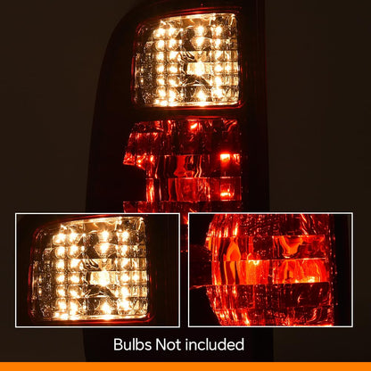 G-PLUS Tail Light Lamp w/o Bulbs Left Driver Compatible with Ford F250 F350 F450 F550 Super Duty 2008-2016 FO2800208 Red Lens Luces Traseras Faros Traseros Rear Brake Lamps Assembly