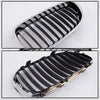 Left & Right Front Bumper Kidney Grilles Hood Grill Replacement For BMW E60 E61 5 Series M5 2003 2004 2005 2006 2007 2008 2009 2010 Silver