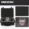 G-PLUS Graded Card Storage Box Compatible with BGS PSA SGC FGS Weatherproof Graded Sports Trading Cards(Large, Black)