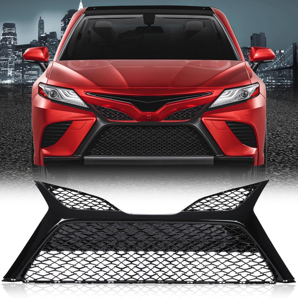 G-PLUS Front Bumper Lower Grille Compatible with Toyota Camry SE XSE 2018 2019 2020 5310206520, TO1036185