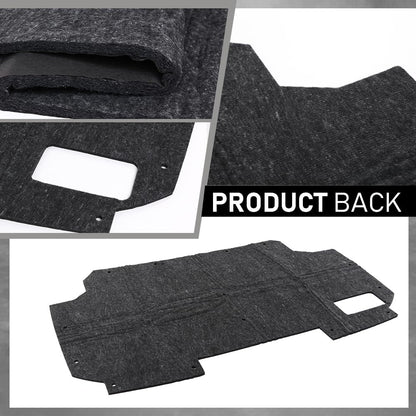 G-PLUS Hood Insulation Pad with Clips Compatible with Ford F150 F250 F350 Bronco 1987-1991