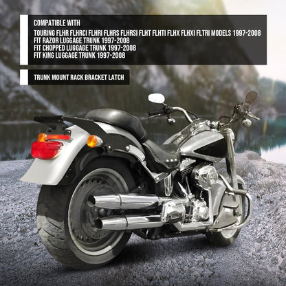 G-PLUS Tour Pack Mount Bracket Rack Compatible with Harley Touring FLHR FLHRCI FLHRI FLHRS FLHRSI FLHT FLHTI FLHX FLHXI FLTRI Models 1997-2008 Black