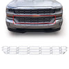 G-PLUS Grille Insert Chrome Snap On Front Lower Compatible With Chevy Silverado 1500 2016-2018 Chrome Inserts Grille