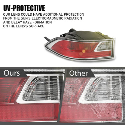 G-PLUS Inner Rear Bumper Lights Taillamps Compatible with LX GX460 2014-2021 Red