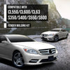 G-PLUS Fender Molding Compatible with Benz CL63 CL65 AMG Base 2008-2014 Fit Benz CL550 4Matic 2009-2014 2216904080, MB1293117 Silver 2 Pcs