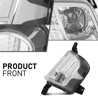 G-PLUS LED Fog Light Driving Lamp Driver Side Clear Compatible with Ford Edge 2019-2024 PKT4B-15B243-AD, PKT4B15B243AD