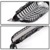 Front Diamond Style Grille Grill Trim Shell Compatible with W205 C Class C250 C300 C400 C450 AMG Sport 2015 2016 2017 2018 Without Camera