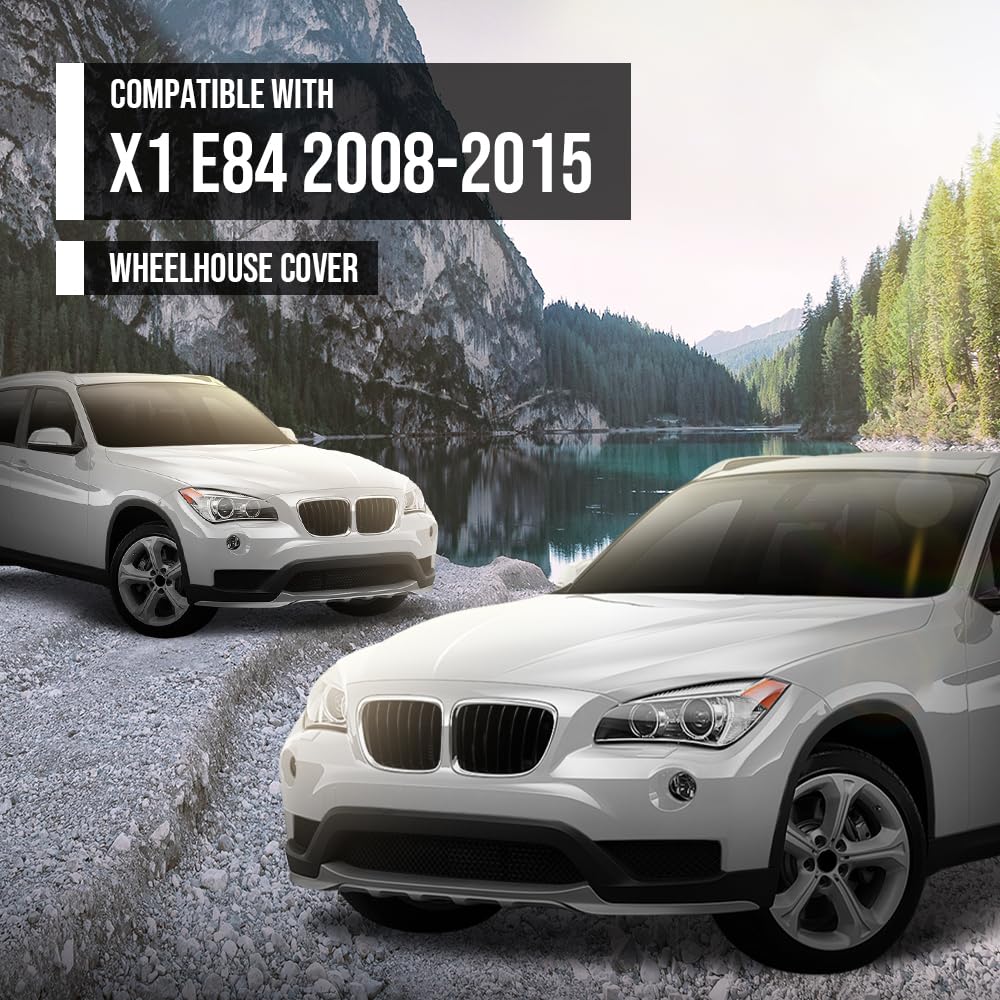 G-PLUS Wheelhouse Cover Compatible with BMW X1 E84 2008 2009 2010 2011 2012 2013 2014 2015 Black