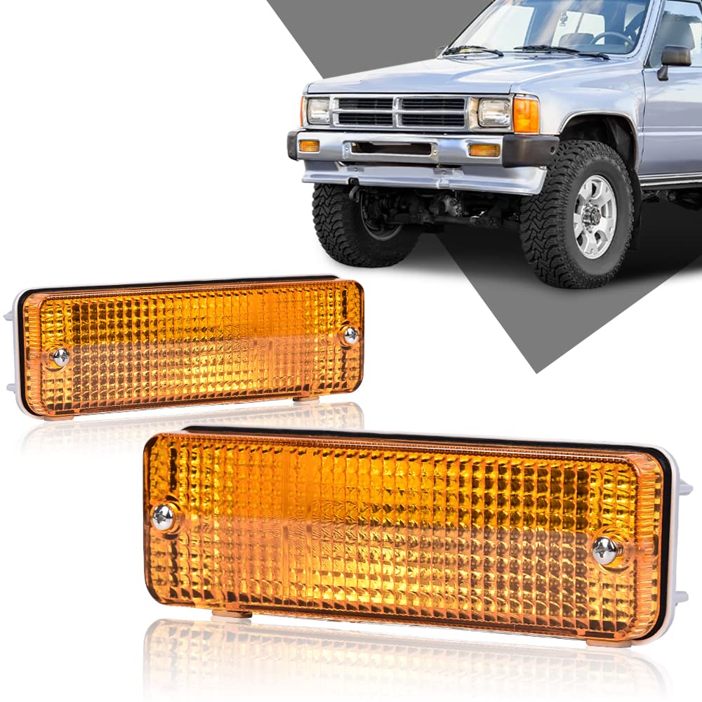 G-PLUS Turn Signal Light Orange Compatible with 84-88 Toyota 8151089130, 8152089130