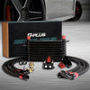 Universal 10 Row AN10 Engine Transmission Oil Cooler Kit Oil Filter Relocation Kit