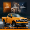 G-PLUS Headlights Assembly Front Headlamp Fit Dodge Ram 1500 2500 3500 2009-2012(New Body Style),Only Fit Factory Quad Style, Clear lens Black Housing Amber Reflector