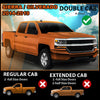 G-PLUS in-Channel Side Window Vent Visor Deflectors Rain Guards Fit Chevy Silverado 1500/2500 / 2500HD / 3500HD & GMC Sierra 1500 / 2500HD / 1500 Limited / 1500 LD Double Cab 2014-2019 4 PCS Smoky