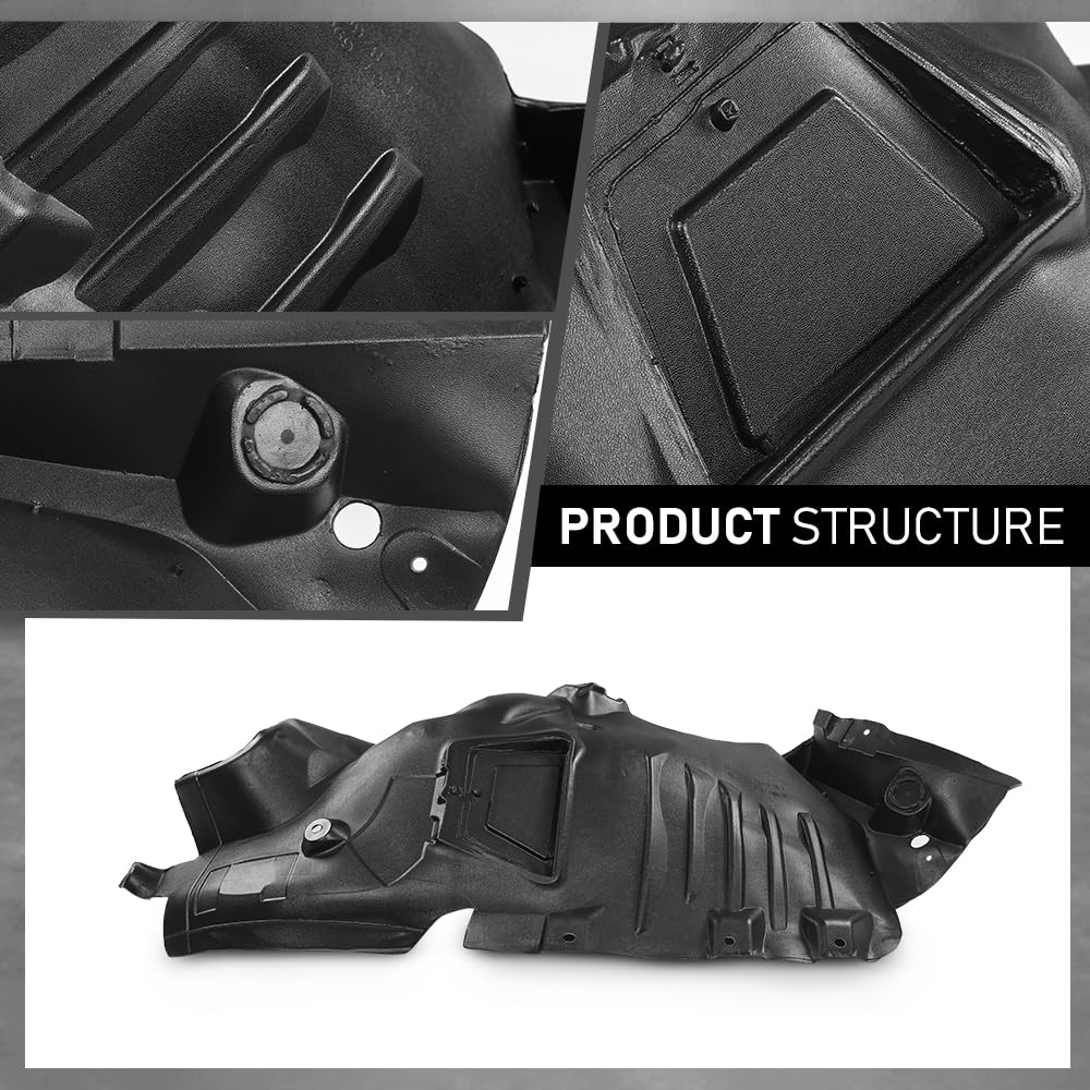 G-PLUS Fender Liner Front Right Side Compatible with Benz E350 E550 Base 4Matic 2-Door Coupe Convertible 2010-2013 2076901730