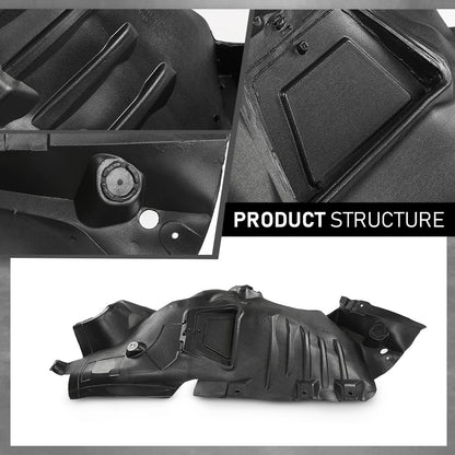 G-PLUS Fender Liner Front Right Side Compatible with Benz E350 E550 Base 4Matic 2-Door Coupe Convertible 2010-2013 2076901730