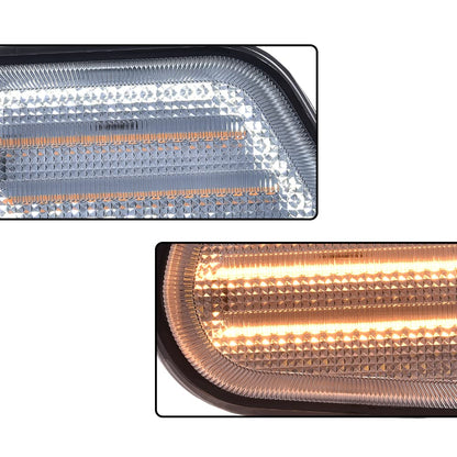 G-PLUS Side Marker Corner Parking Lights Turn Signals Compatible with 1998-2002 Pontiac Firebird Trans Am 10301404 10301405 GM2520177 GM2521177 (Black)