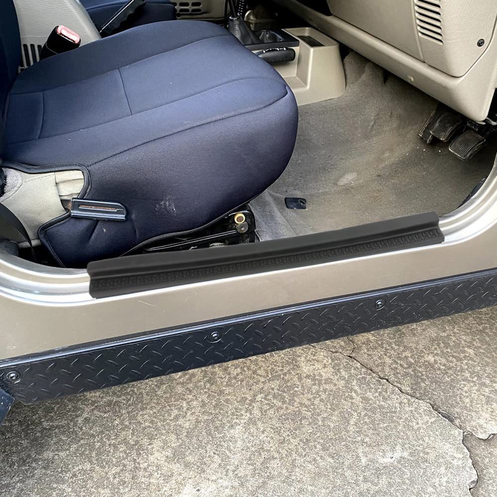 G-PLUS Door Sill Entry Guards Compatible with 1997-2006 Wrangler TJ All Terrain Entry Guard Kit Entry Guard Cover Door Sill Protection Scratch Resistance