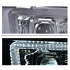 G-PLUS LED Headlights Assembly Fit Chevy Tahoe Avalanche Subarban 1500 2500 2007-2014 DRL Corner Turn Signal Headlamps Set Pair Left & Right Smoky Lens Chrome Housing Clear Reflector,faros delanteros