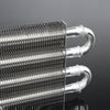 G-PLUS 4 Row AN6 Radiator Remote Aluminum Transmission Racing Oil Cooler + Oil Hose Mounting Kit Universal For Cars Trucks Silver