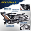 G-PLUS Projector Headlights,Fit 2019 2020 Nissan Altima 4-Door Sedan S SL SV SR ONE,(ONLY For Factory Halogen Headlights),Automotive Headlamps Chrome Housing,Passenger Side (Right),faros delanteros